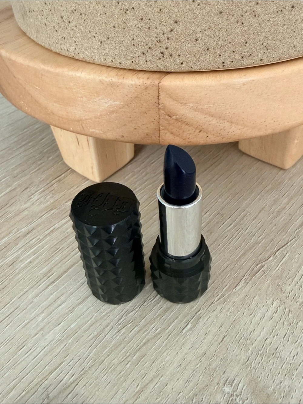 Kat Von D Studded Kiss Lipstick – Shade: POE (Deep Navy Blue) TRAVEL SIZE